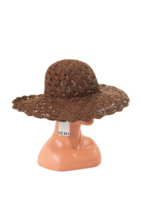 Image of Wide Brim Crochet Woven Hat