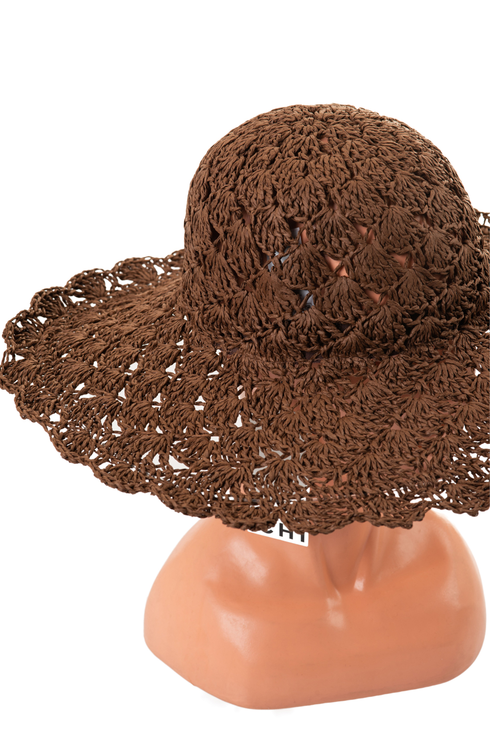 Wide Brim Crochet Woven Hat