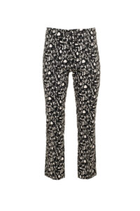 Image of 7/8 Printed  Piqué Trousers