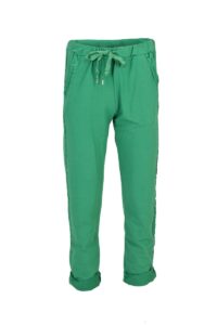 Image of Sweatpants with Drawstring,Pockets and Side Satin Piping