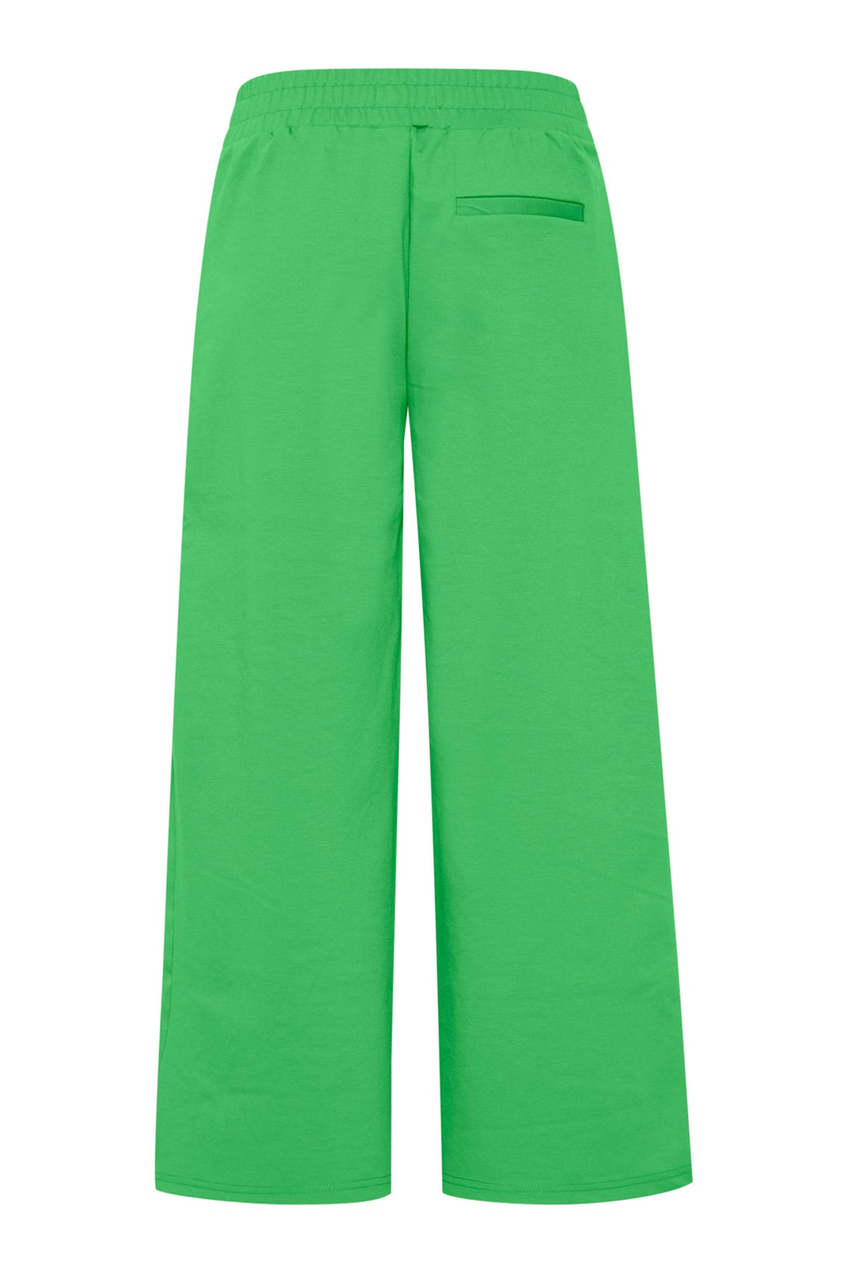 Cropped Wide-Leg Jersey Trousers with Elasticated Backband -Ichi