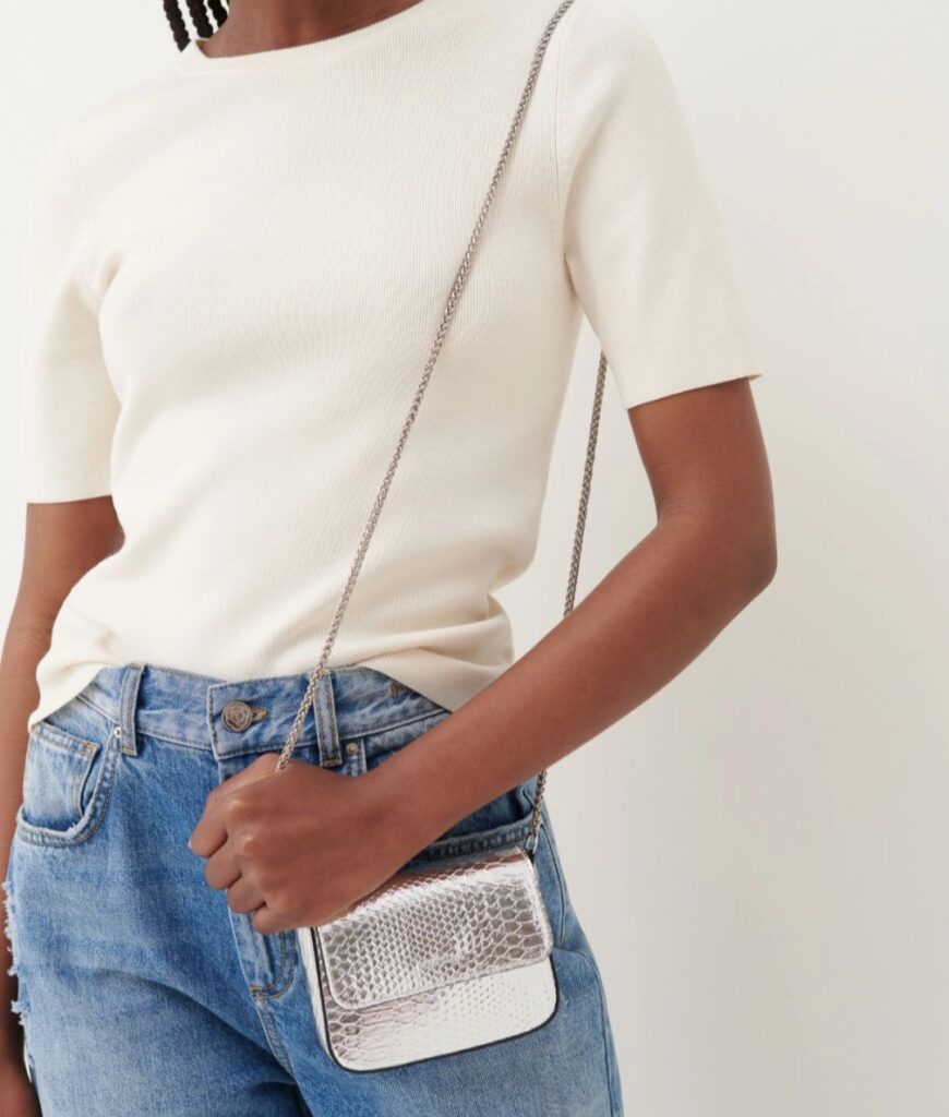 Marella small silver bag