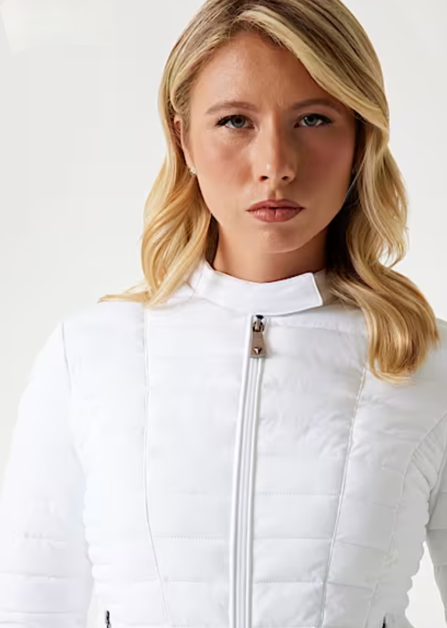 Fitted Quilted Jacket with Zip Details – Guess