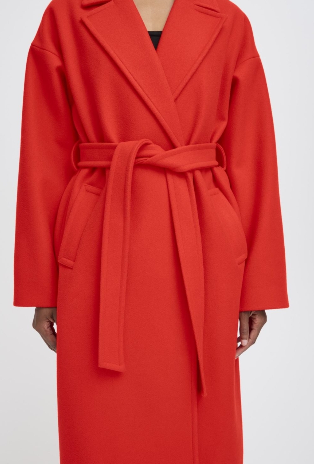 Long Belted Coat with Big Pockets – Ichi