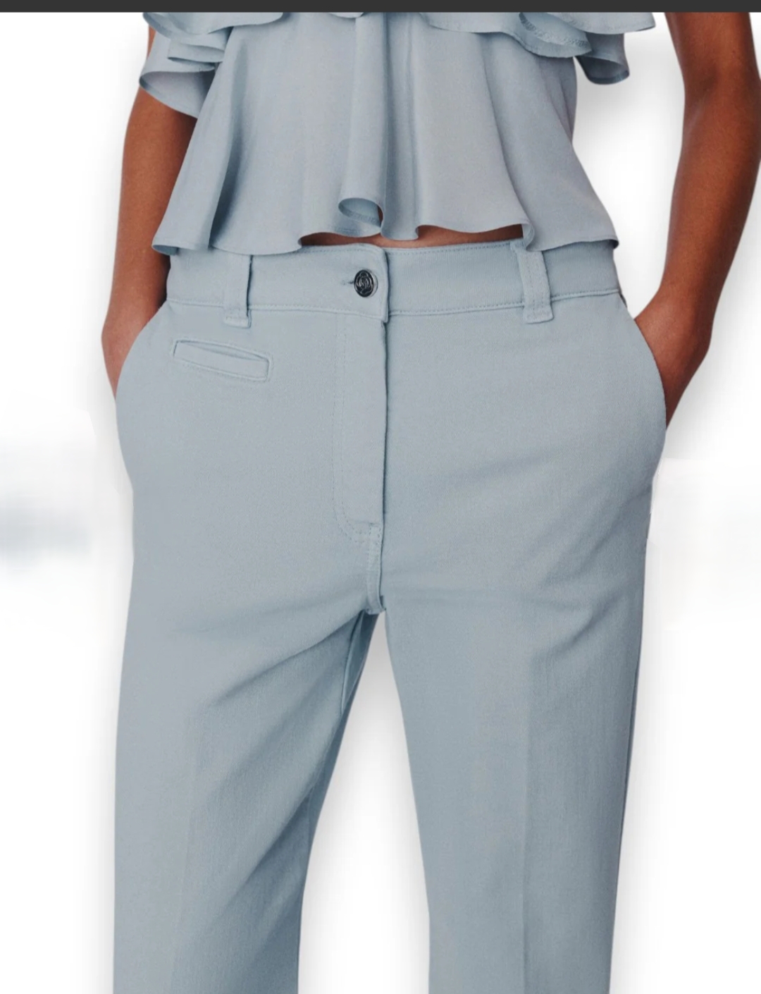Wide Legged Denim Trousers with Side Pockets – Marella