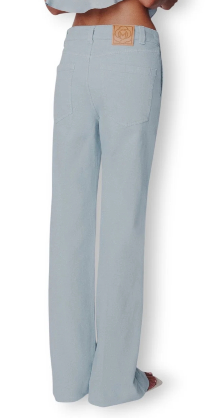 Wide Legged Denim Trousers with Side Pockets – Marella