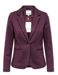 Image of Diagonal Striped Soft Curved Jersey Jacket – Ichi