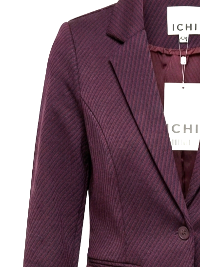 Diagonal Striped Soft Curved Jersey Jacket – Ichi