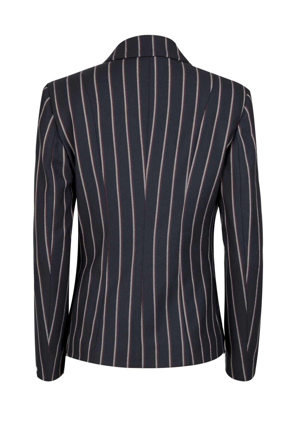 Striped Tailored Sharp Straight Blazer