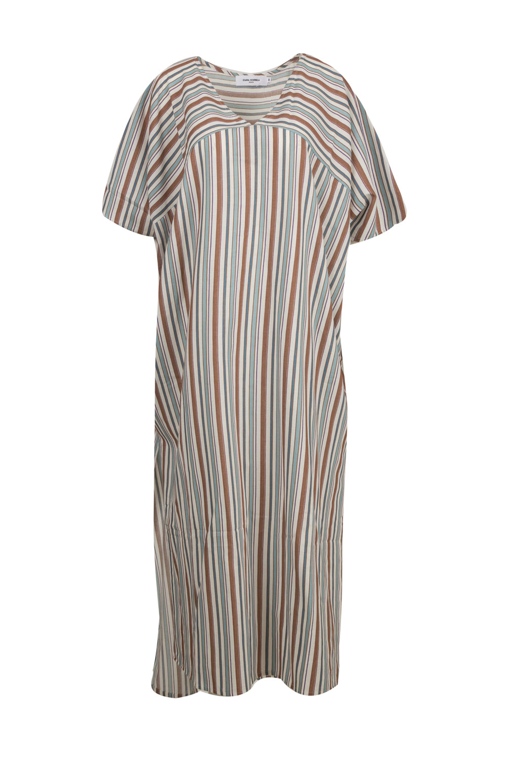 Long Striped Kaftan Dress