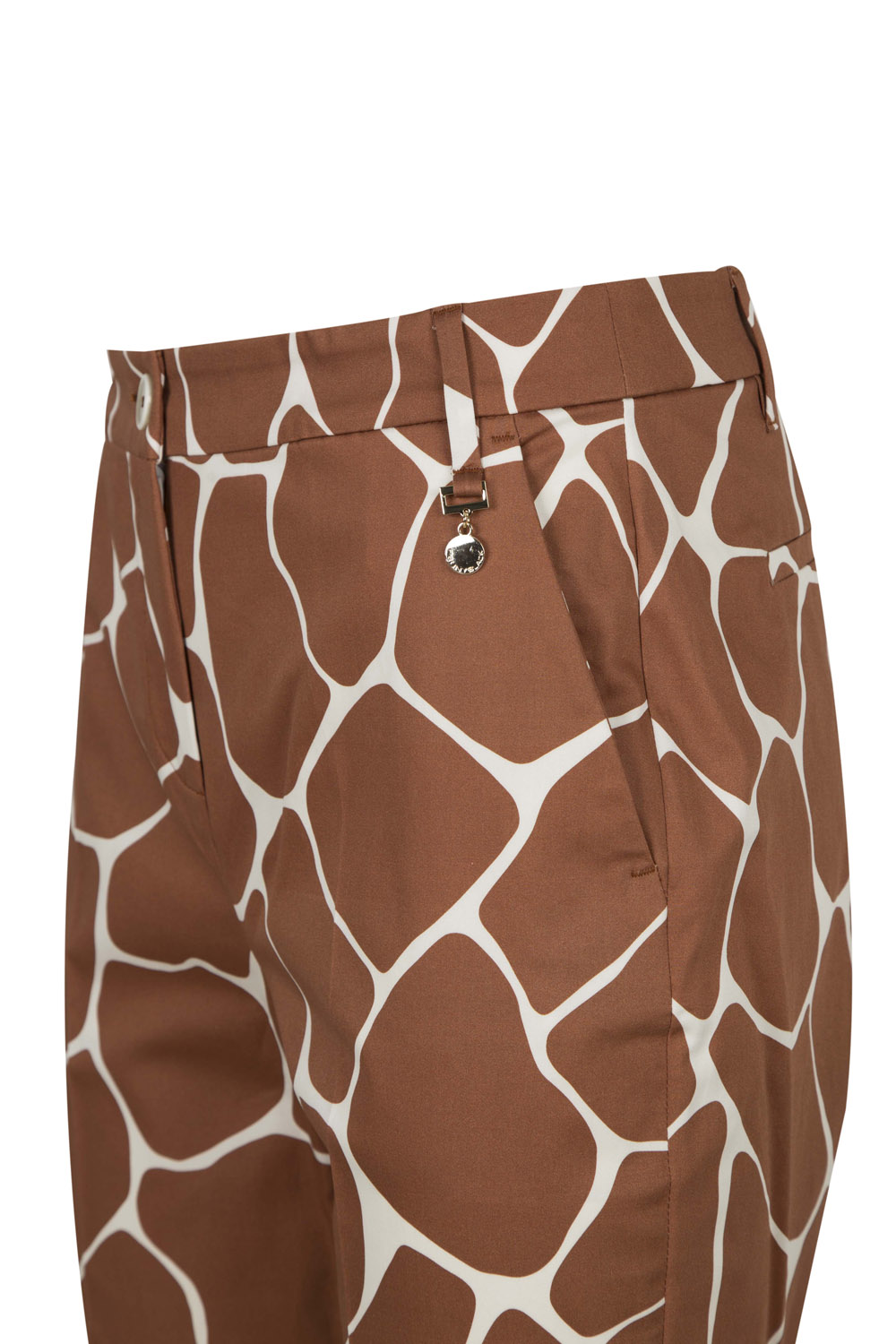 7/8 Cigarette Trousers with “Giraffe” Pattern