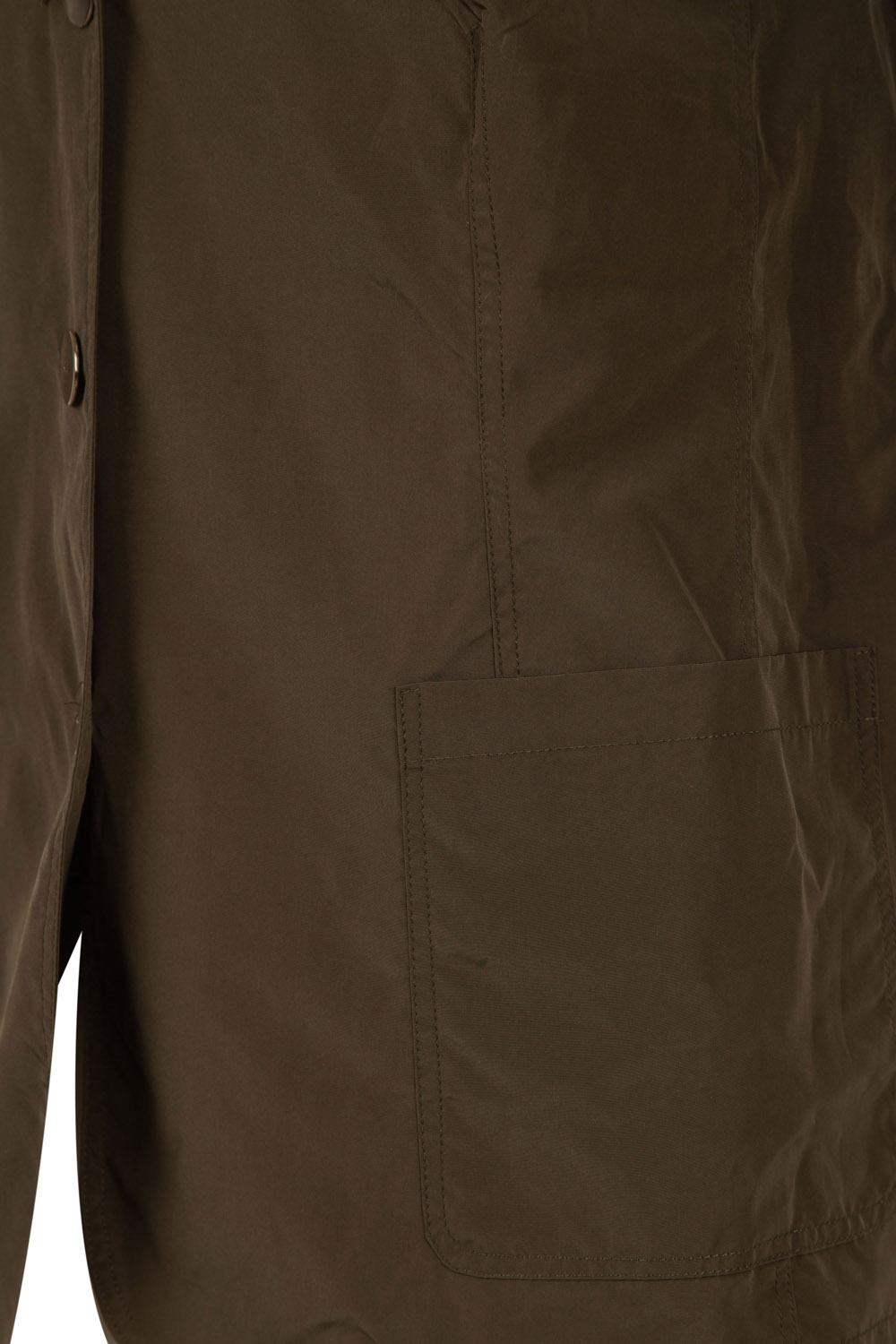 Utility Style Jacket with Seam Ruching Detail