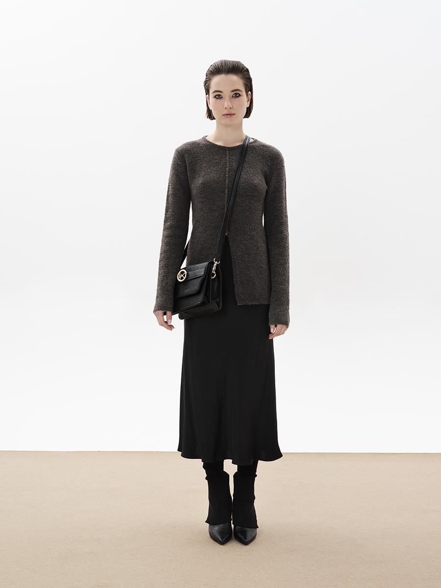 Wool Sweater with Front Split – Ioanna Kourbela
