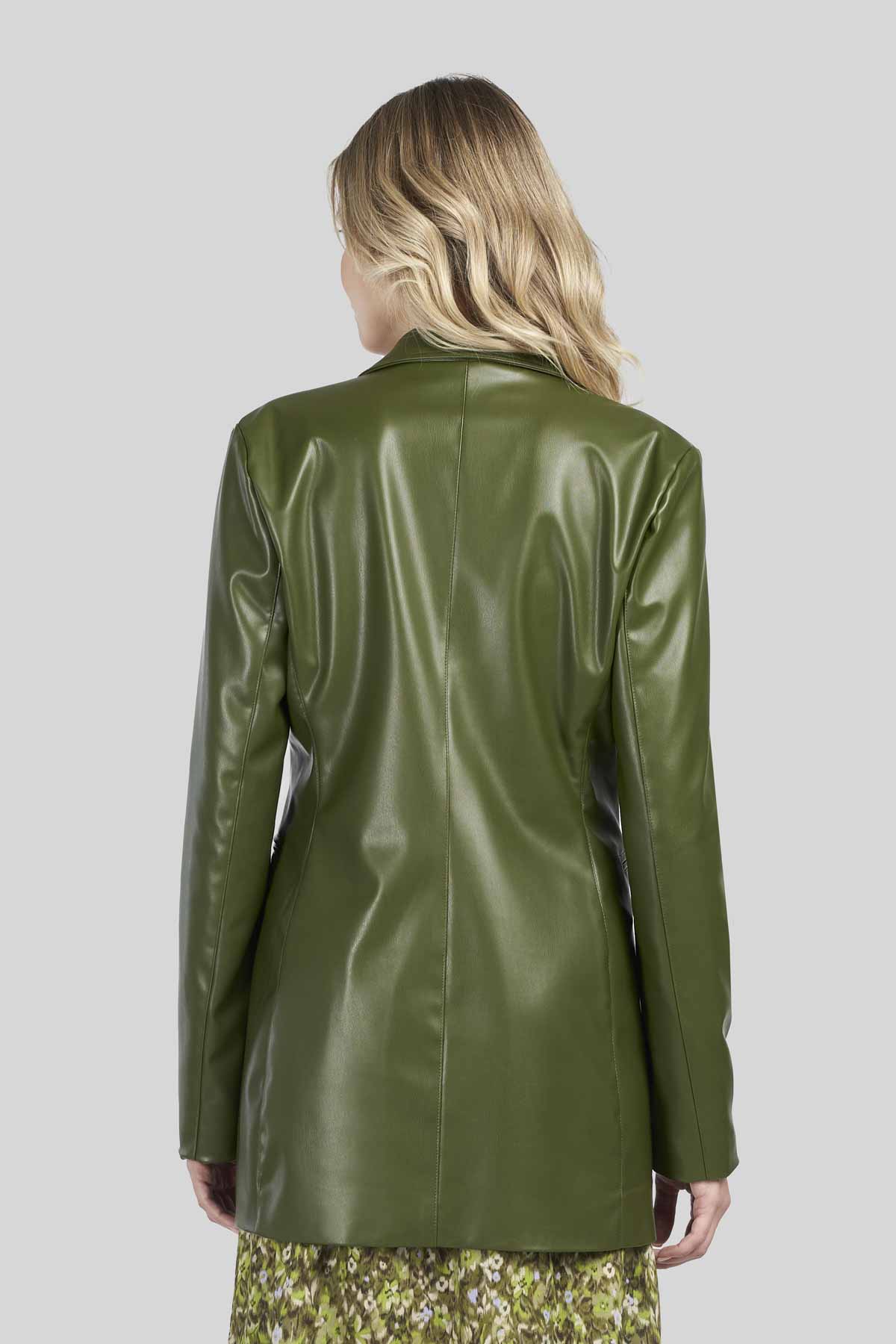 Eco Leather Long Jacket – Caractere