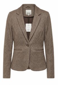 Image of Diagonal Striped Soft Curved Jersey Jacket – Ichi