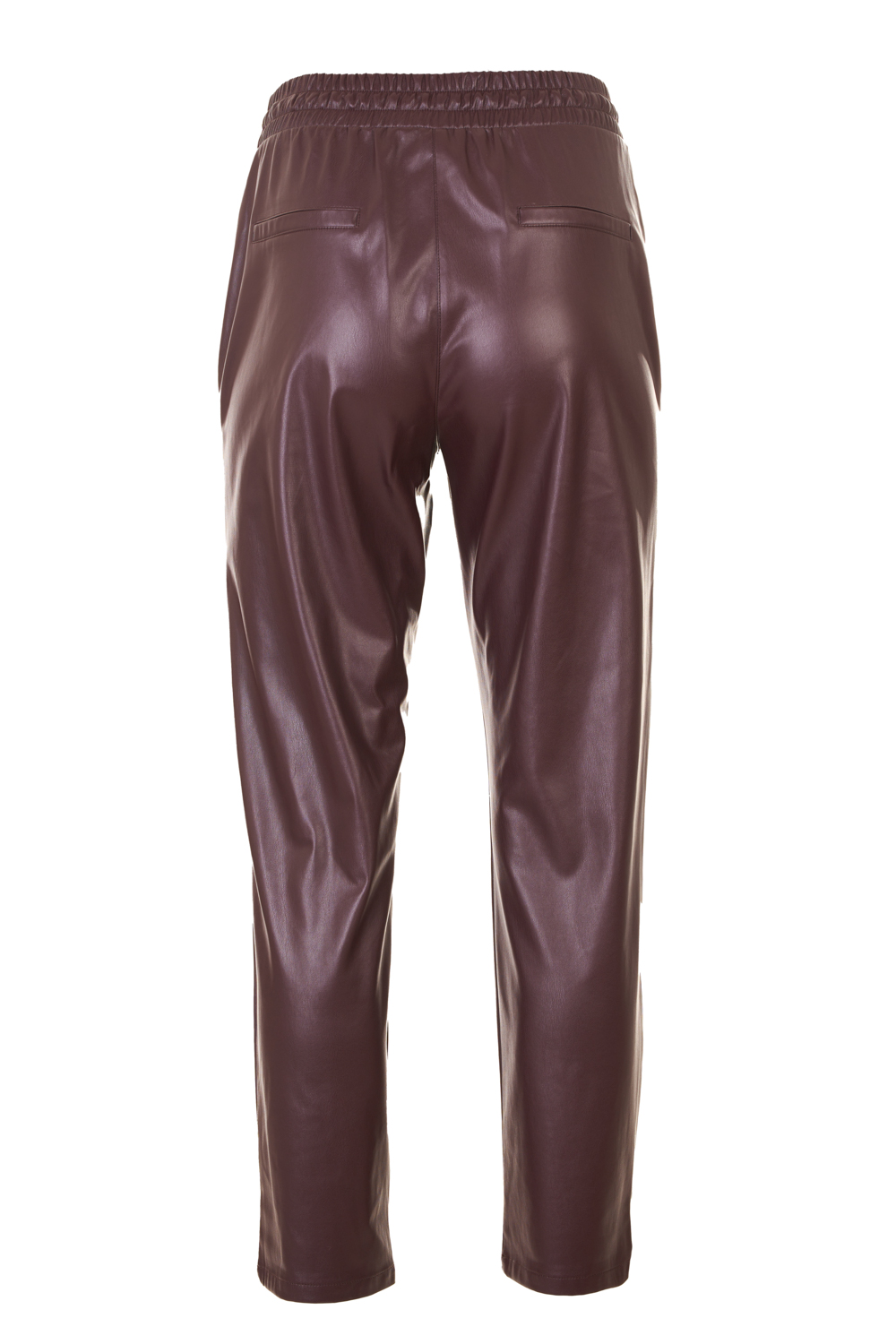Eco Leather Trousers with Drawstring Waistband (Marella)