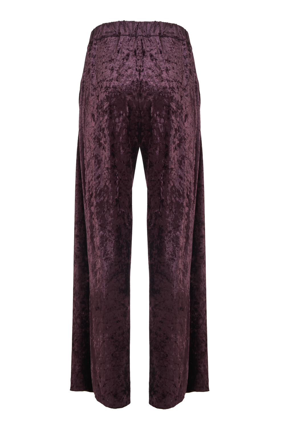 Crushed Velvet Palazzo Trousers – Caractere