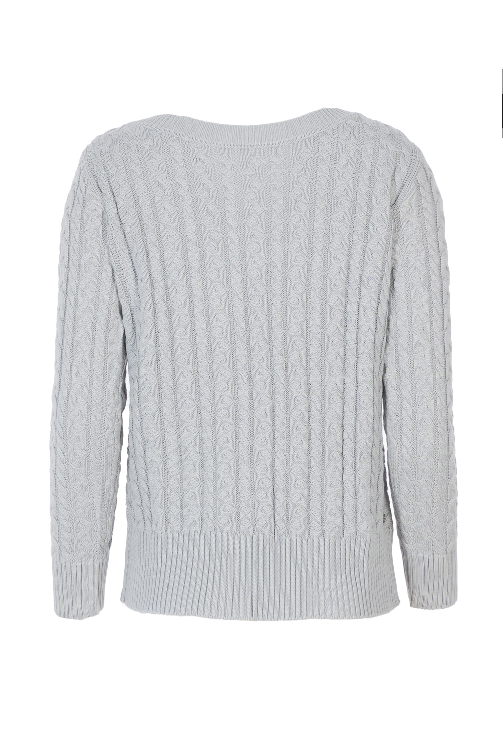 Cable Knit Boatneck Cotton Sweater (Guess)