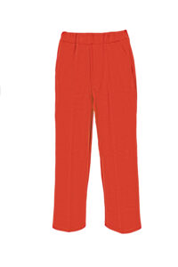 Image of Cropped Jersey Wide Leg Pants with Elasticated Waistband – Maria Bellentani