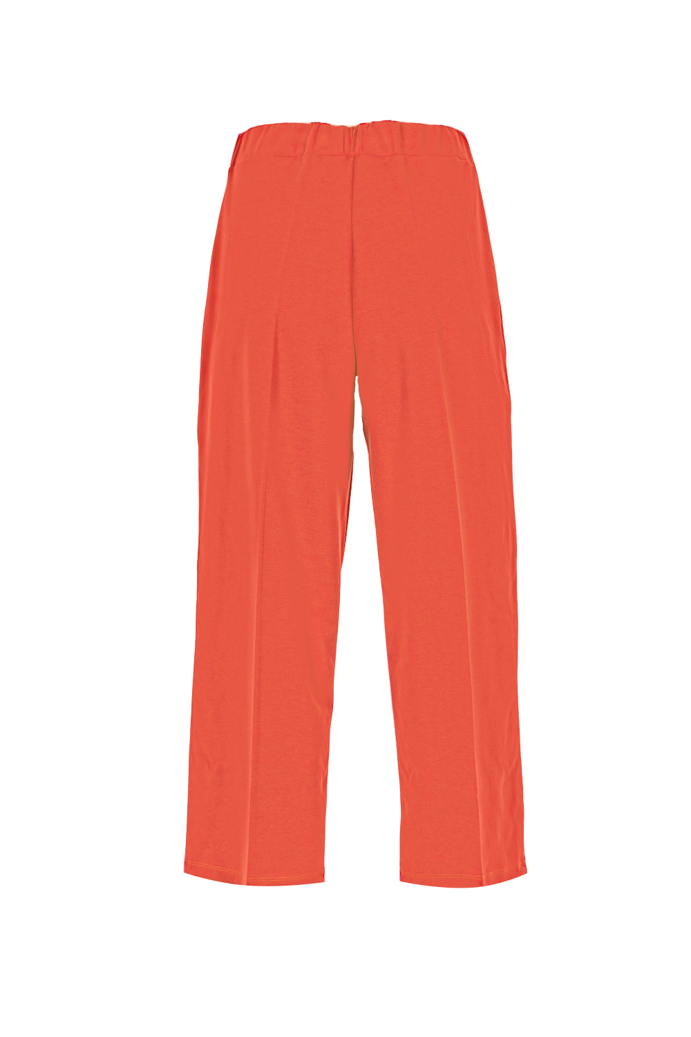 Cropped Jersey Wide Leg Pants with Elasticated Waistband – Maria Bellentani