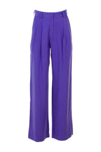Image of Soft Wide High Waist Trousers with Front Pleats (Ioanna Kourbela)