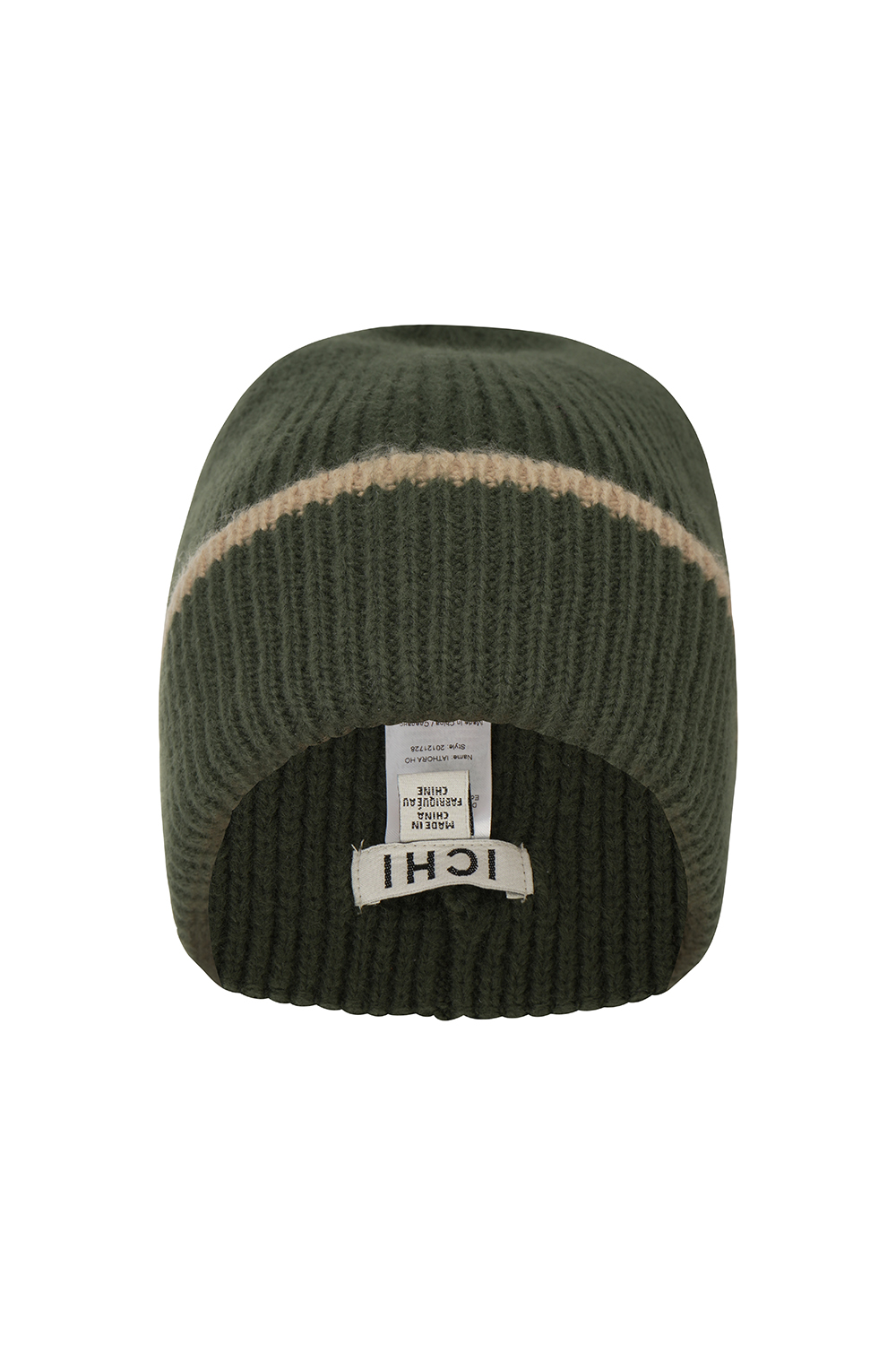 Knitted Beanie Cap with Contrasting Edge – Ichi