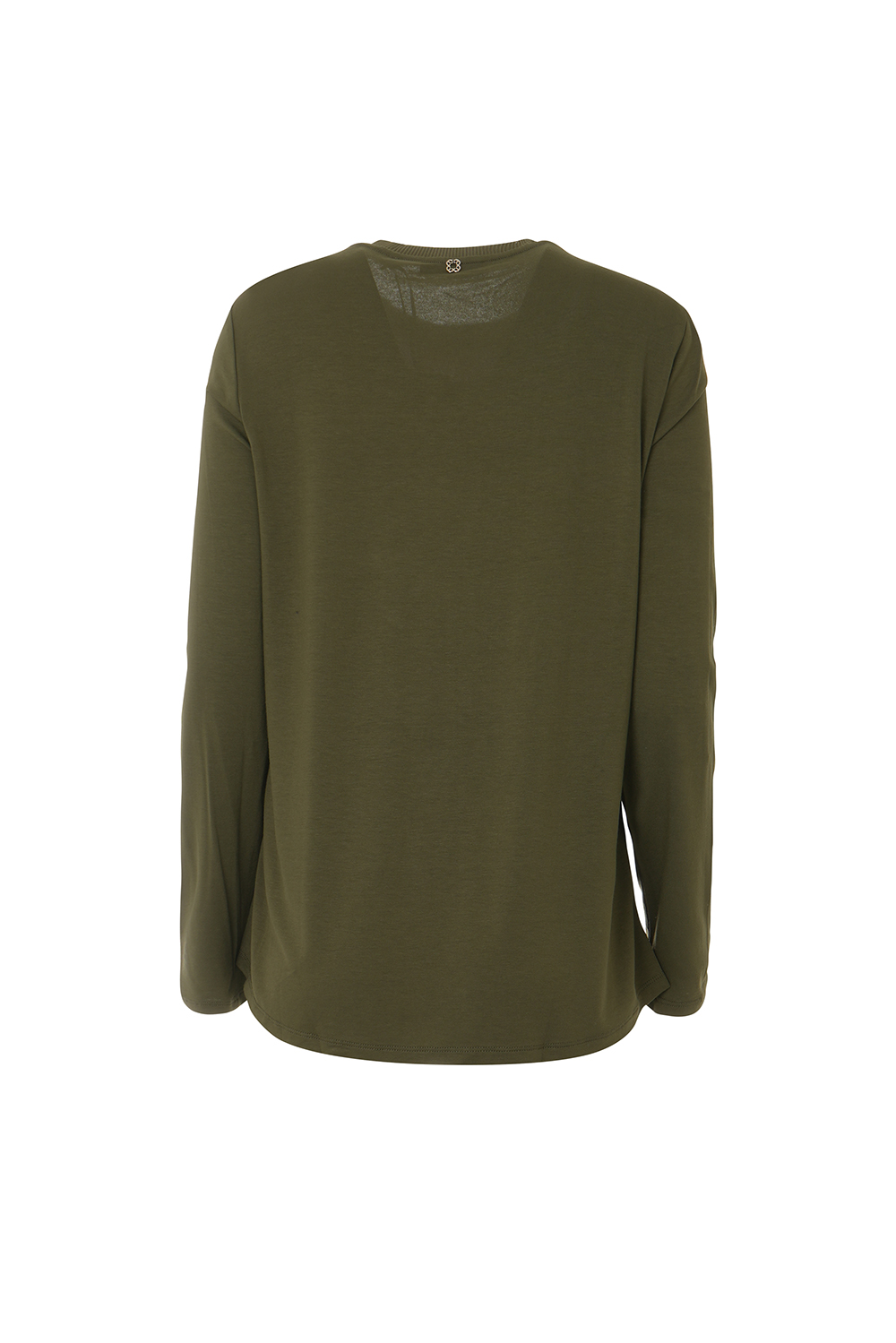 Long Sleeved T-Shirt with Silky Printed Front – Elena Miro