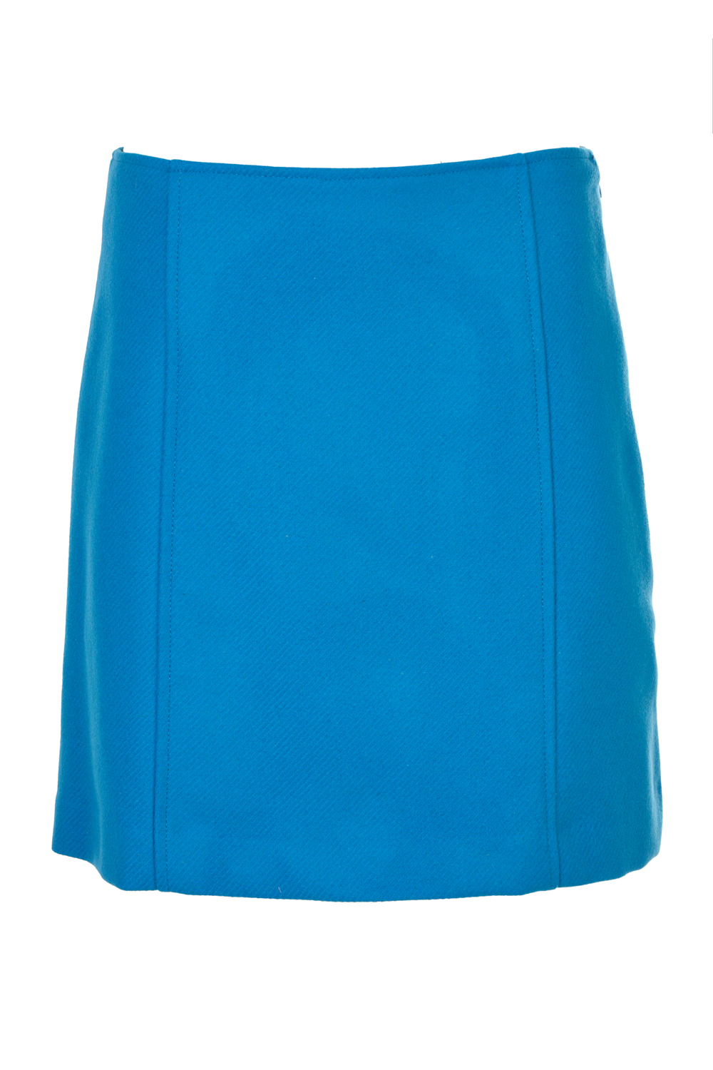 A-Line Structured Wooly Mini Skirt-Caractere