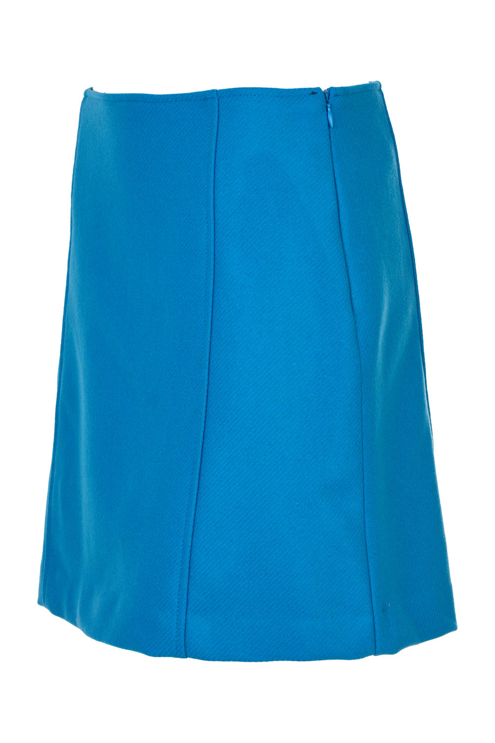 A-Line Structured Wooly Mini Skirt-Caractere