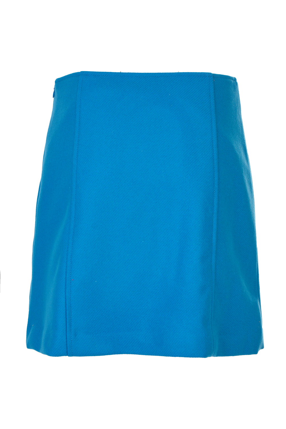 A-Line Structured Wooly Mini Skirt-Caractere