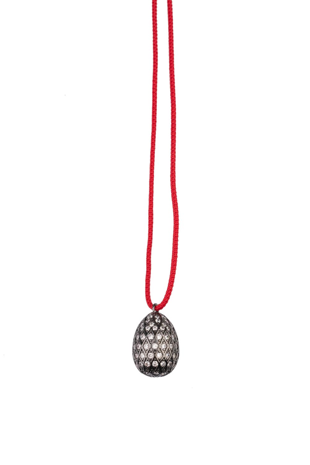 “Diamante” Easter Egg with Cord Necklace