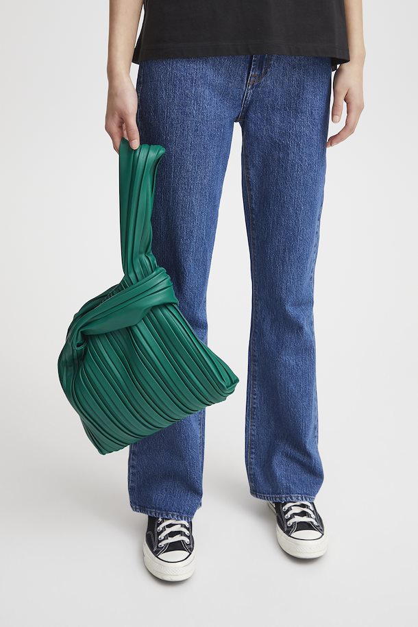 Eco Leather Pleated Square Bag (Ichi)