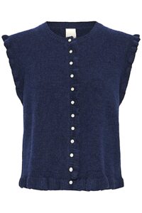 Image of Wooly Vest with Frill Edgings – Ichi