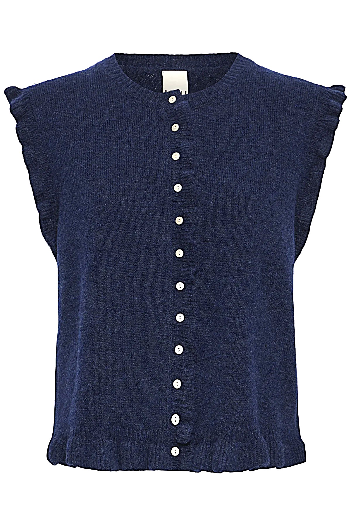 Wooly Vest with Frill Edgings – Ichi