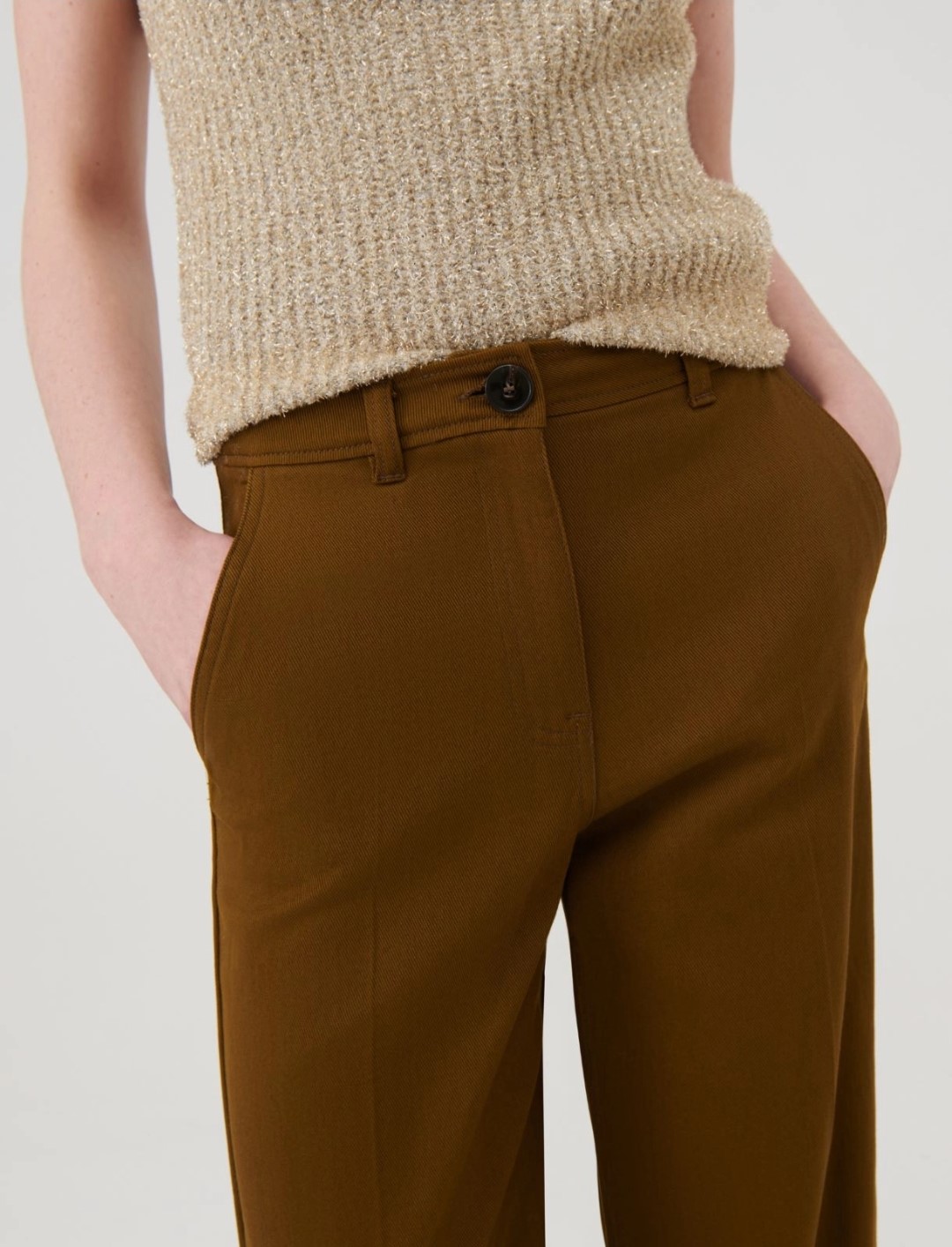 Wider Legged Cotton Trousers (Marella)