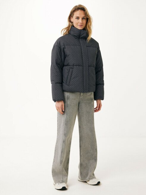 Flyfront Embelished Quilted Jacket with Highneck – Mexx