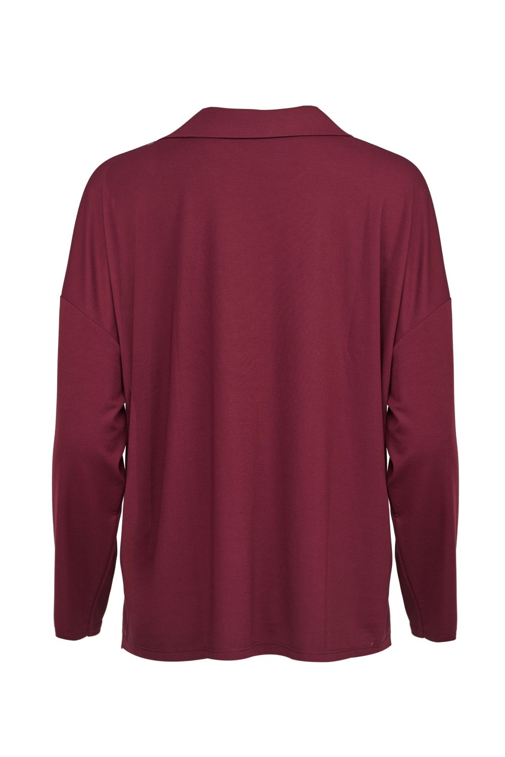 Oversized Drop Shoulder Polo Blouse – Sunny Studio