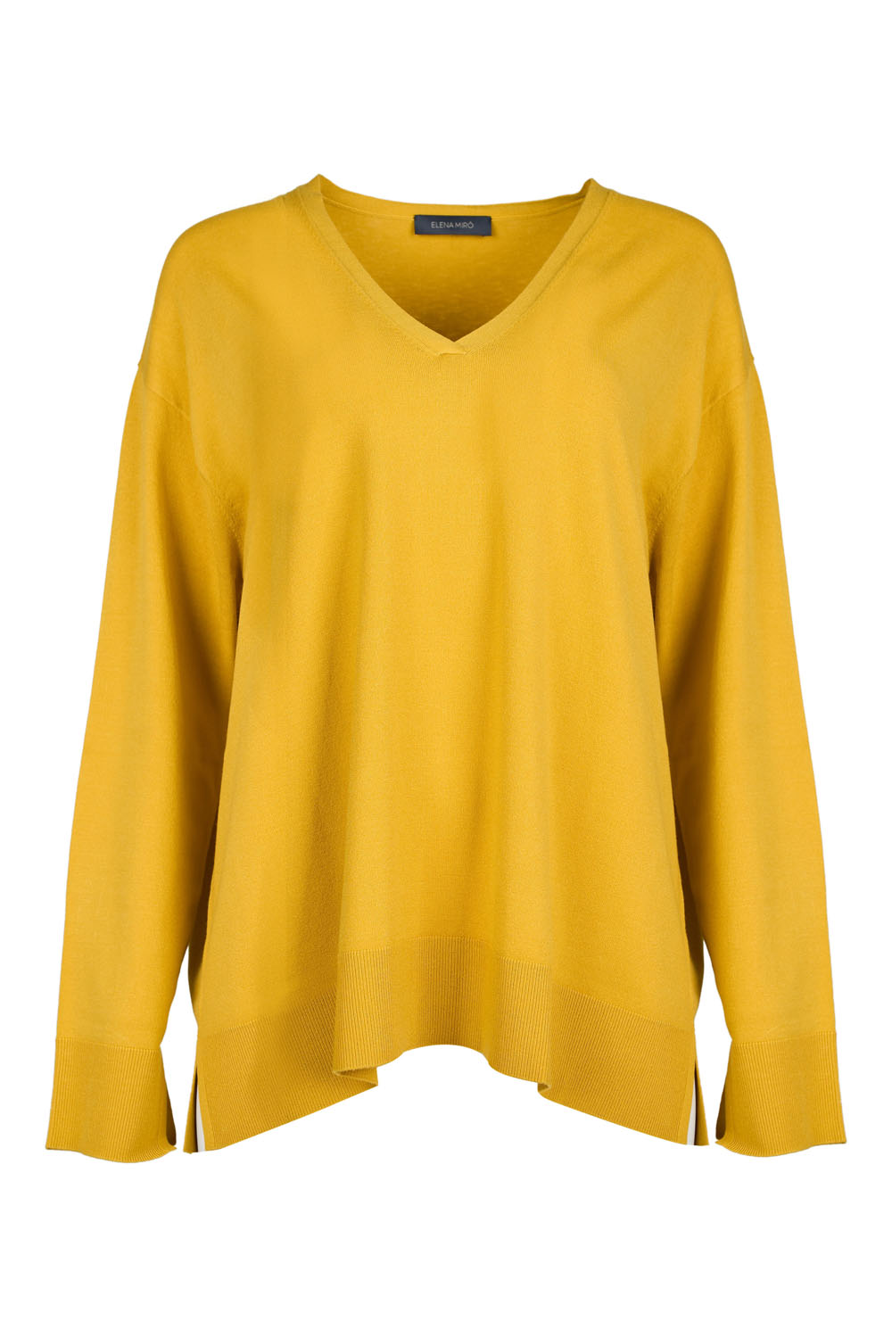 Soft V-Neck Long Sweater – Elena Miro