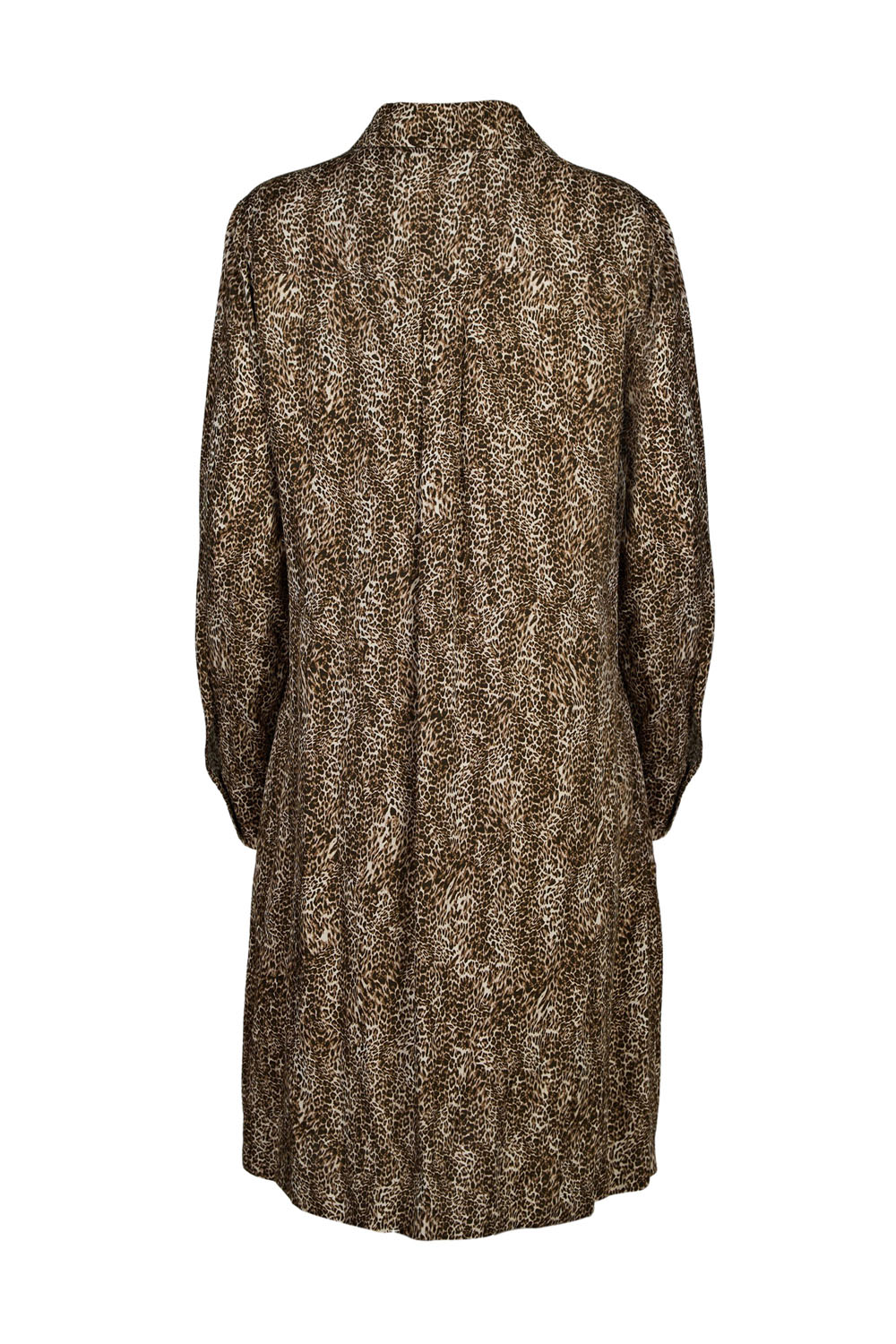 Animal Print Silky Shirt Dress – Elena Miro
