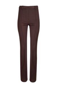 Image of Jersey Trousers with Front Seam Detail and Elasticated Waistband – Caractere