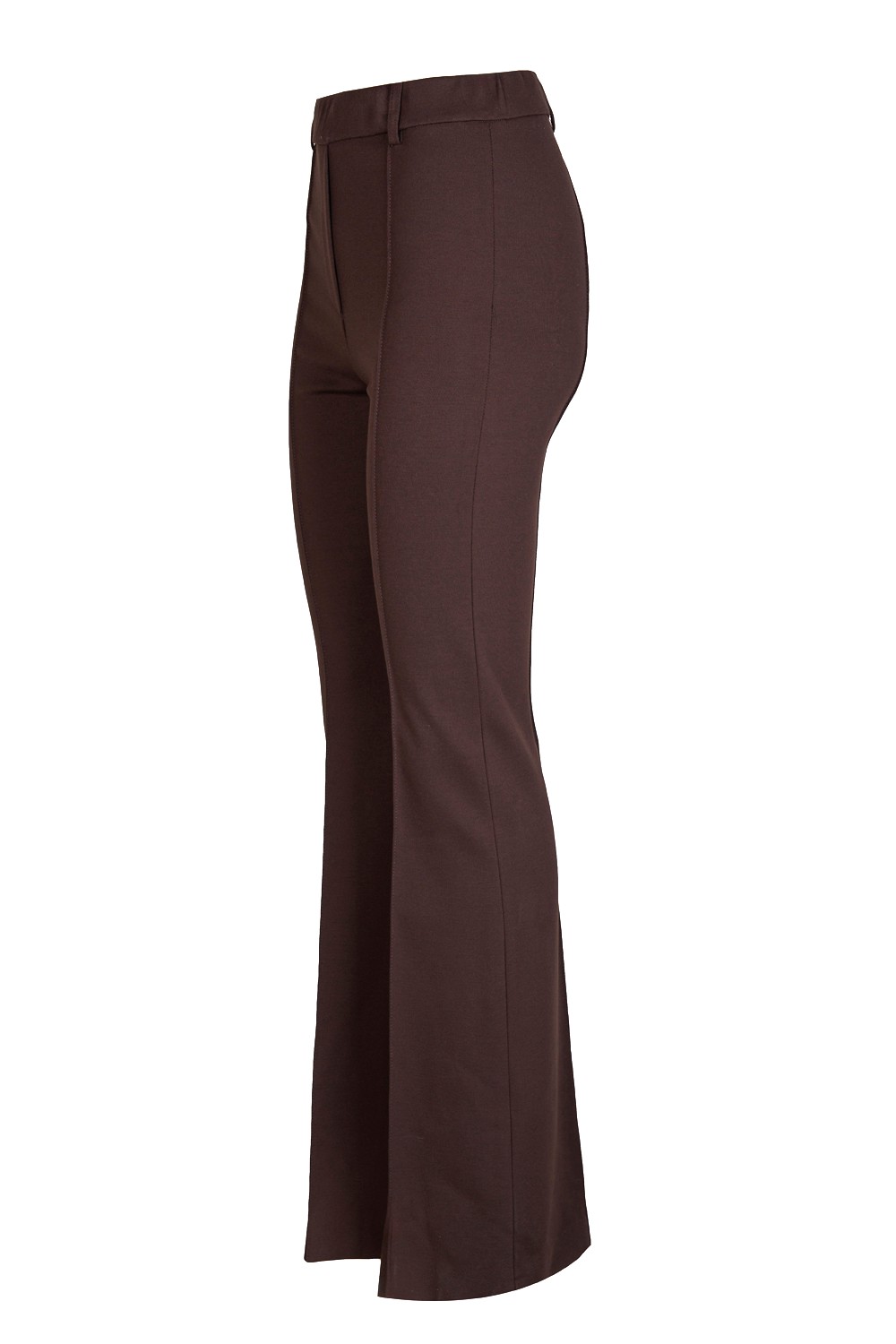 Jersey Trousers with Front Seam Detail and Elasticated Waistband – Caractere
