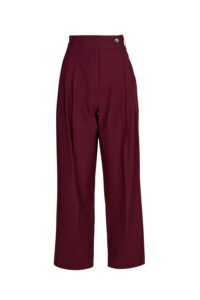 Image of High Waist,Wide Legged Trousers with Front Pleats-Marella