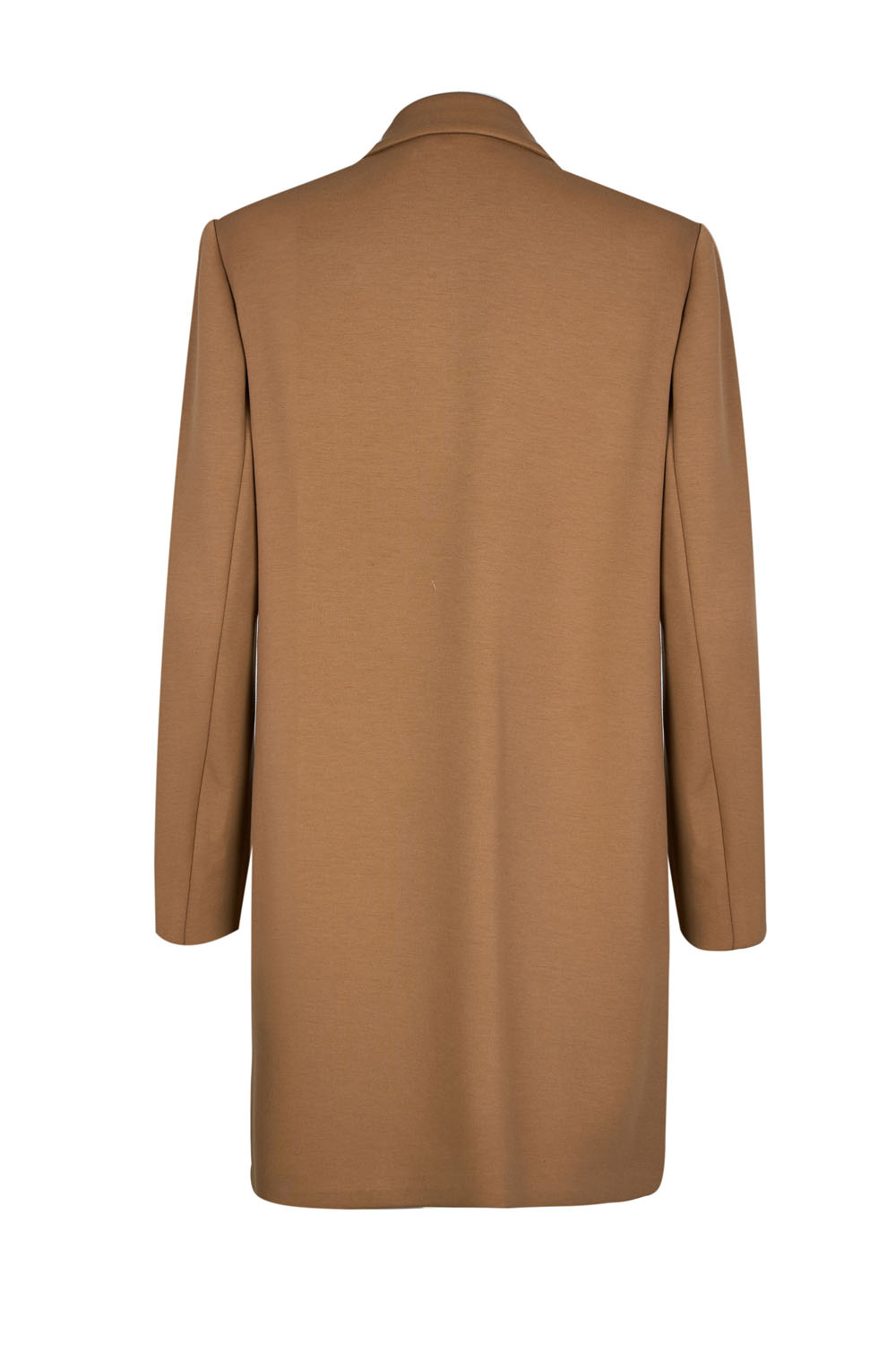 Jersey Duster Coat with Side Pockets and Metal Buttons – Elena Miro