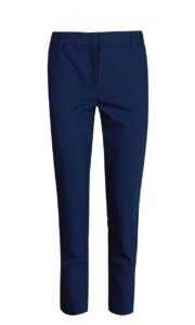 7/8 Slim Line Stretchy Trousers - Marella - Navy, IT 40