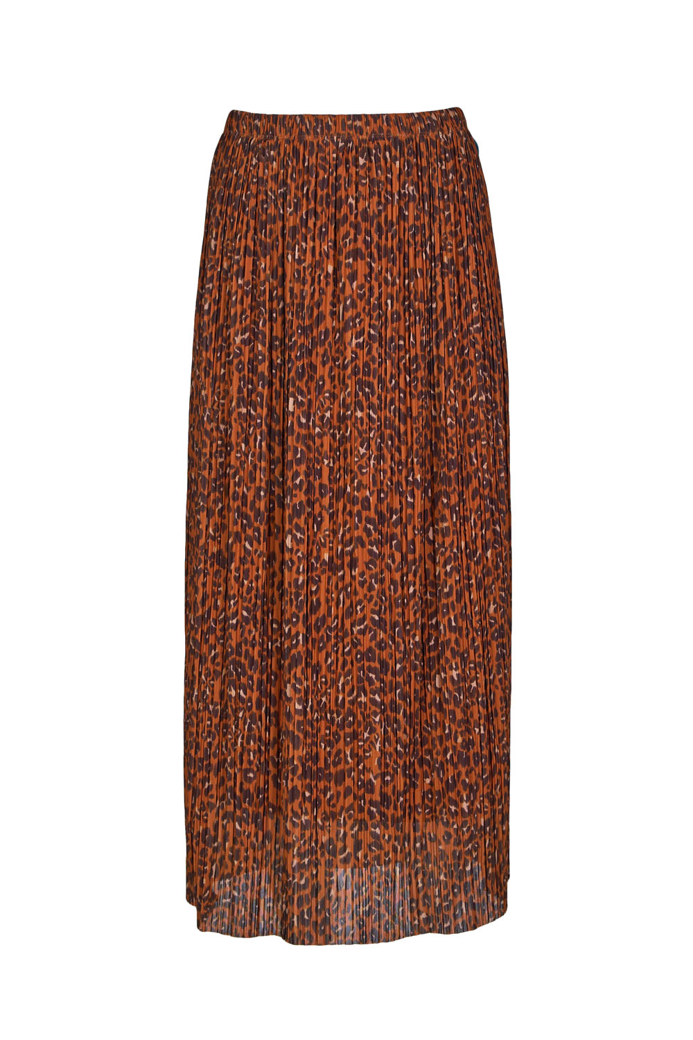 Animal Print Midi “Plissé -Soleil” Skirt -Mexx