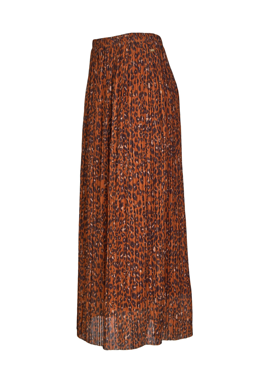 Animal Print Midi “Plissé -Soleil” Skirt -Mexx