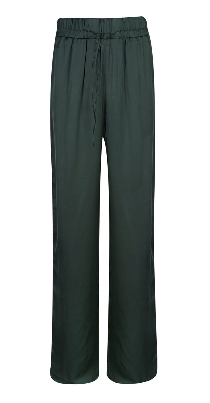 Silky Drawstring Palazzo Pants – Kourbela