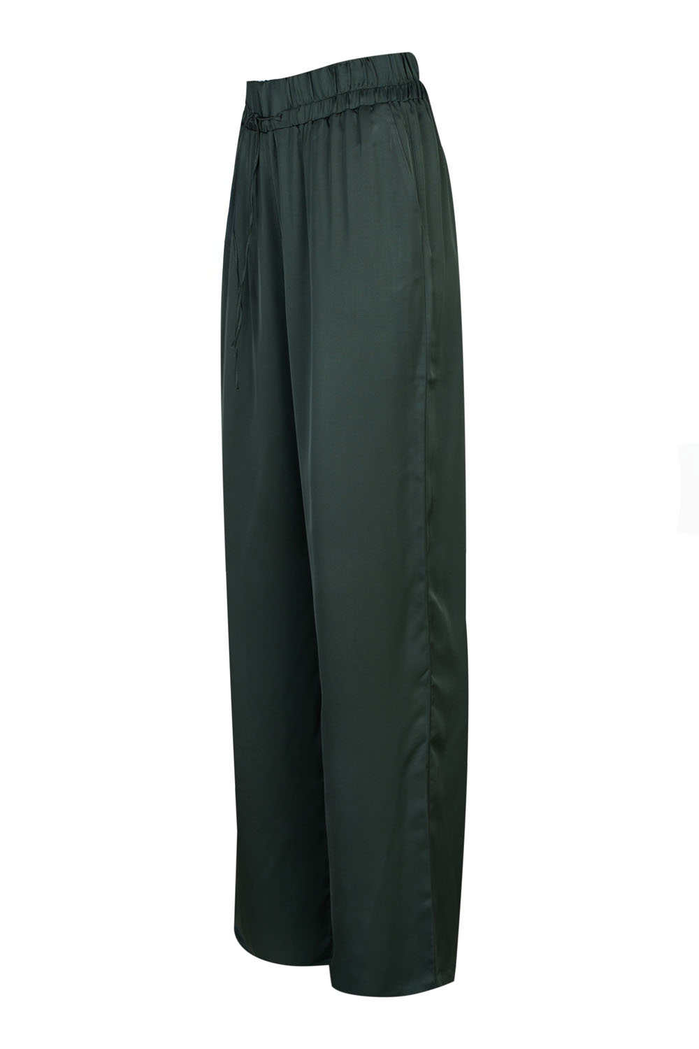 Silky Drawstring Palazzo Pants – Kourbela