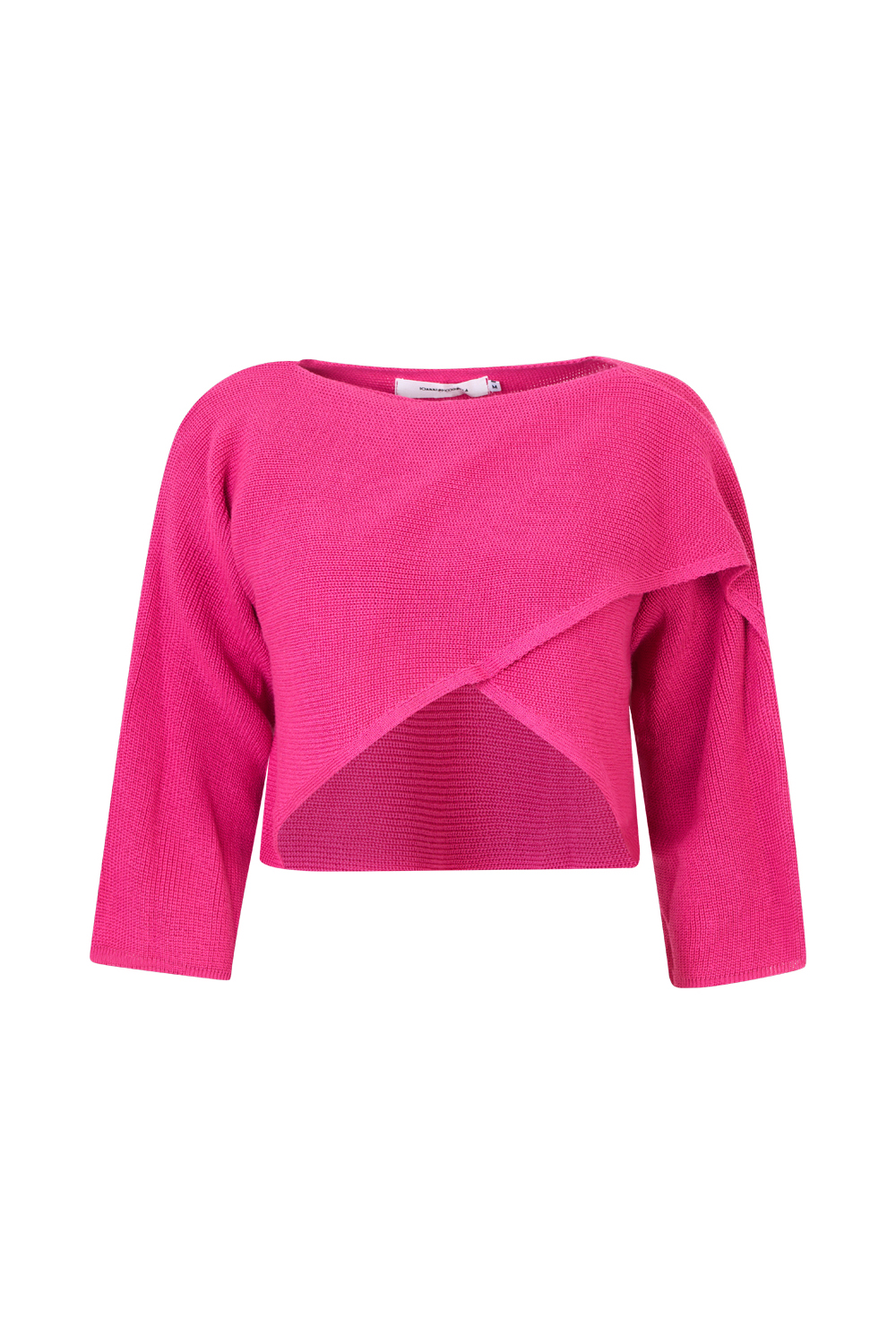 Cropped Front-Crossed Knit Top – Ioanna Kourbela