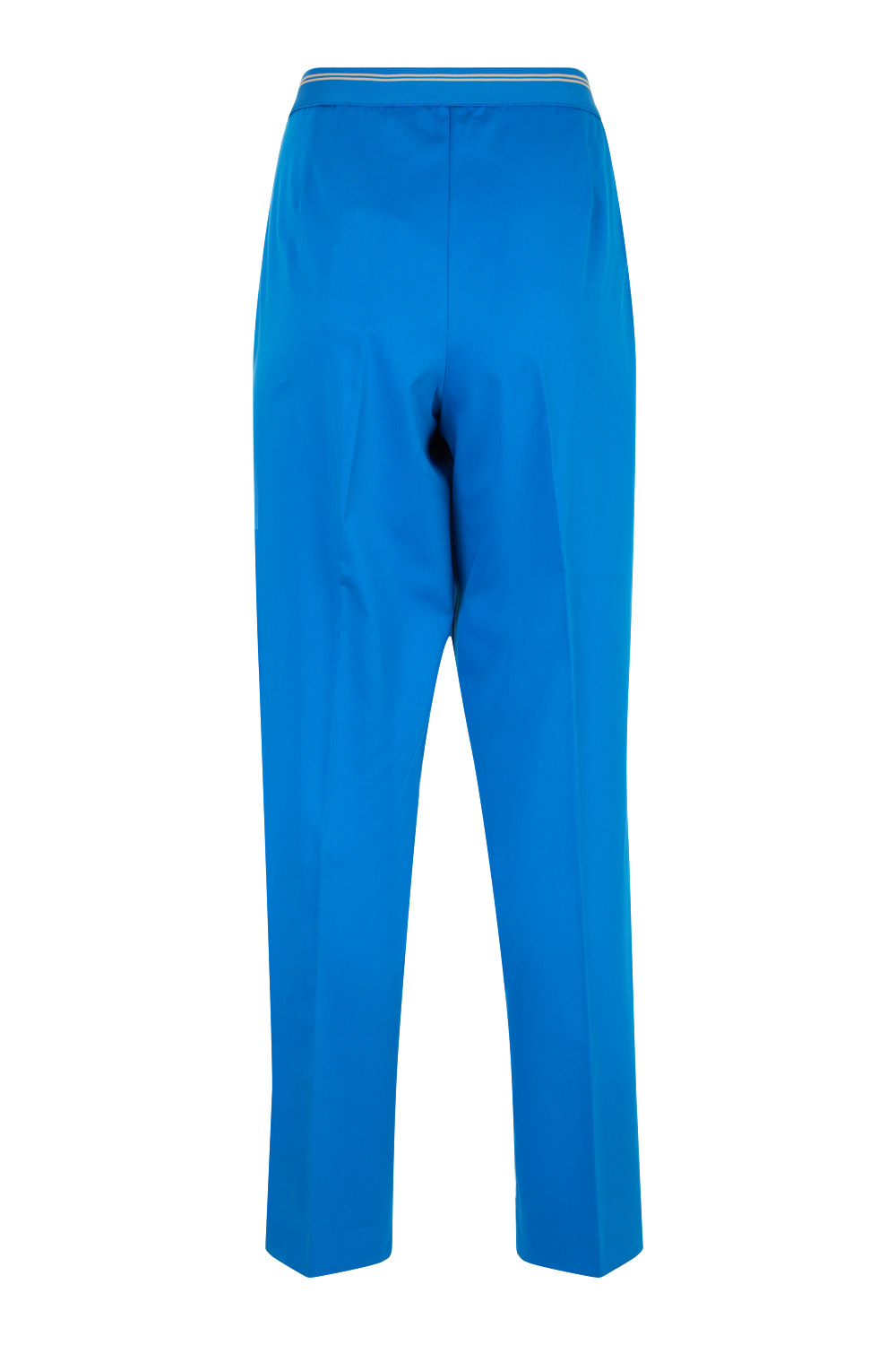 7/8 Cotton Trousers with Elasticated Back Waistband – Elena Miro